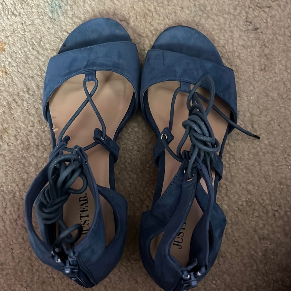Rarely worn blue heels